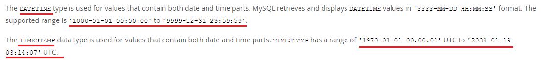 mysql֮TIMESTAMPʱ÷ϸ