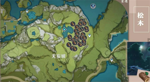 原神木材分布在哪里