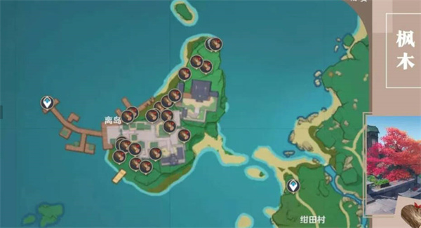 原神木材分布在哪里