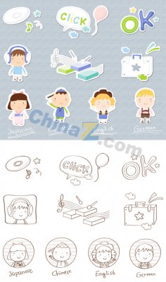 ��ͯ��ͨͼ��ʸ���ز�