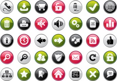 ��ҳ���Բ�ΰ�ťͼ��ʸ��ͼ����