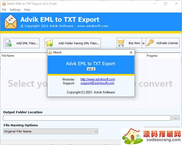Advik EML to TXT Export